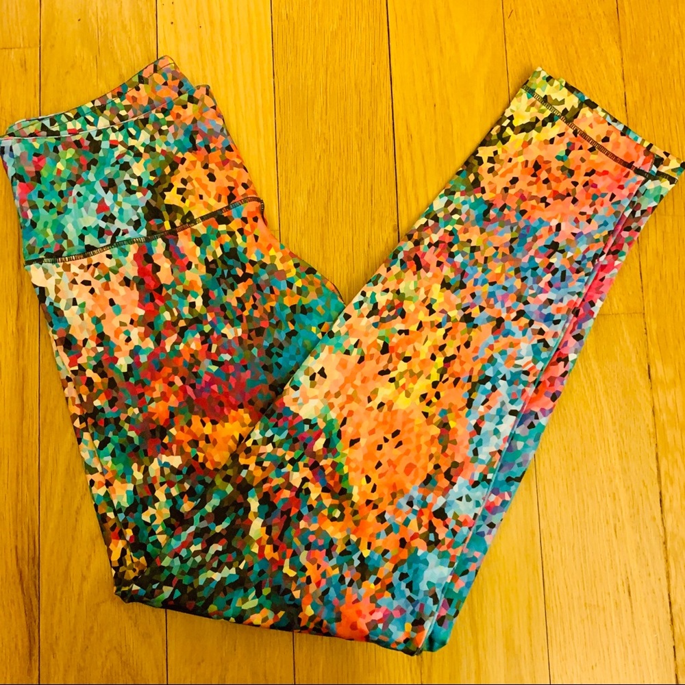Rainbow mosaic legging